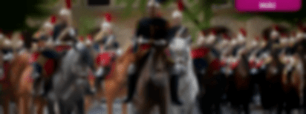Défilé fanfare de cavalerie de la Garde Républicaine