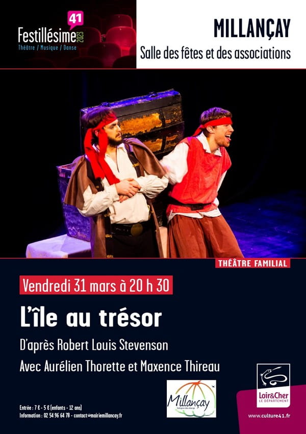 Festillésime41 - Théâtre familial 'L'ile au trésor' à Millançay