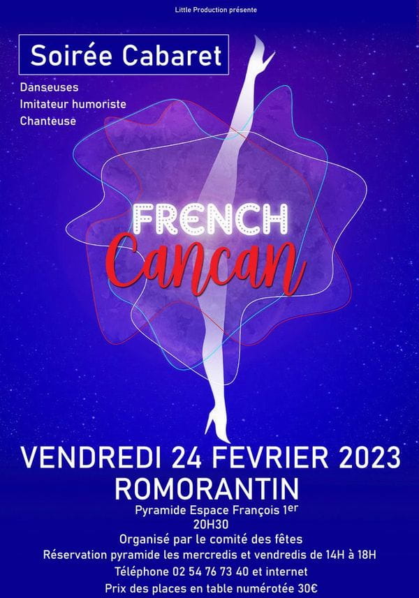 Soirée Cabaret 'French Cancan' à la Pyramide