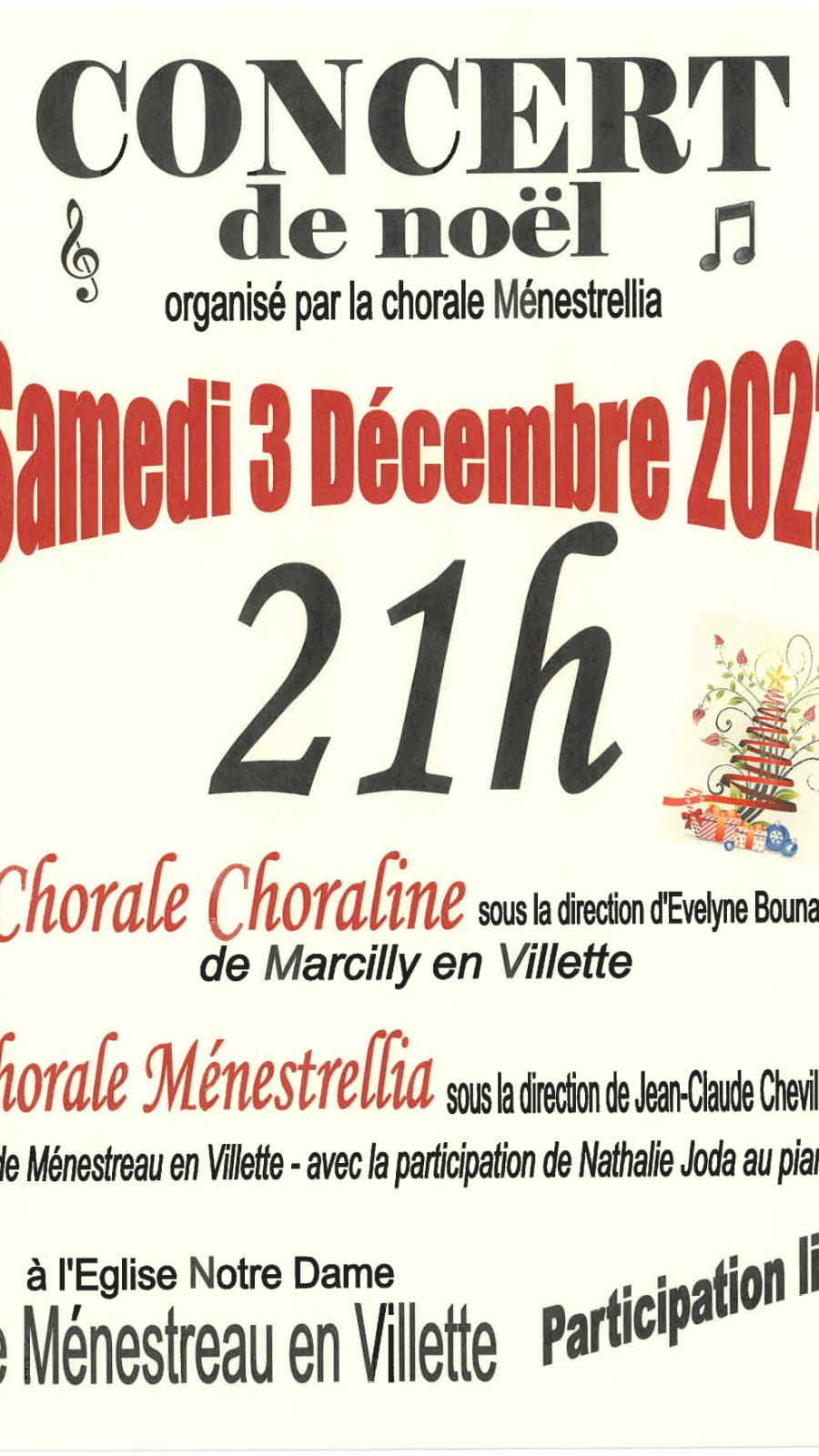Concert de Noël - Ménestrellia